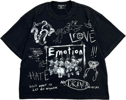Mixed Emotions Black Chaos Tee