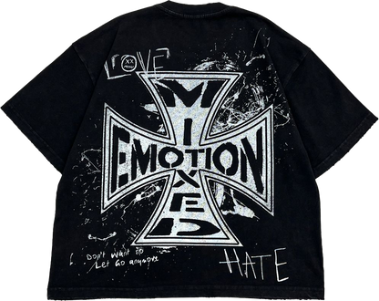 Mixed Emotions Black Chaos Tee