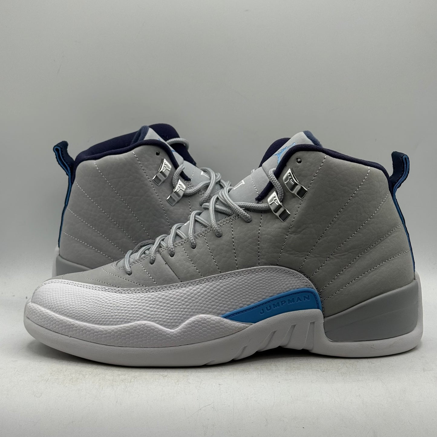 (Used) Jordan 12 Grey University Blue Size 9.5