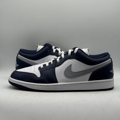 (USED) Jordan 1 Low Wolf Grey Midnight Navy Size 11