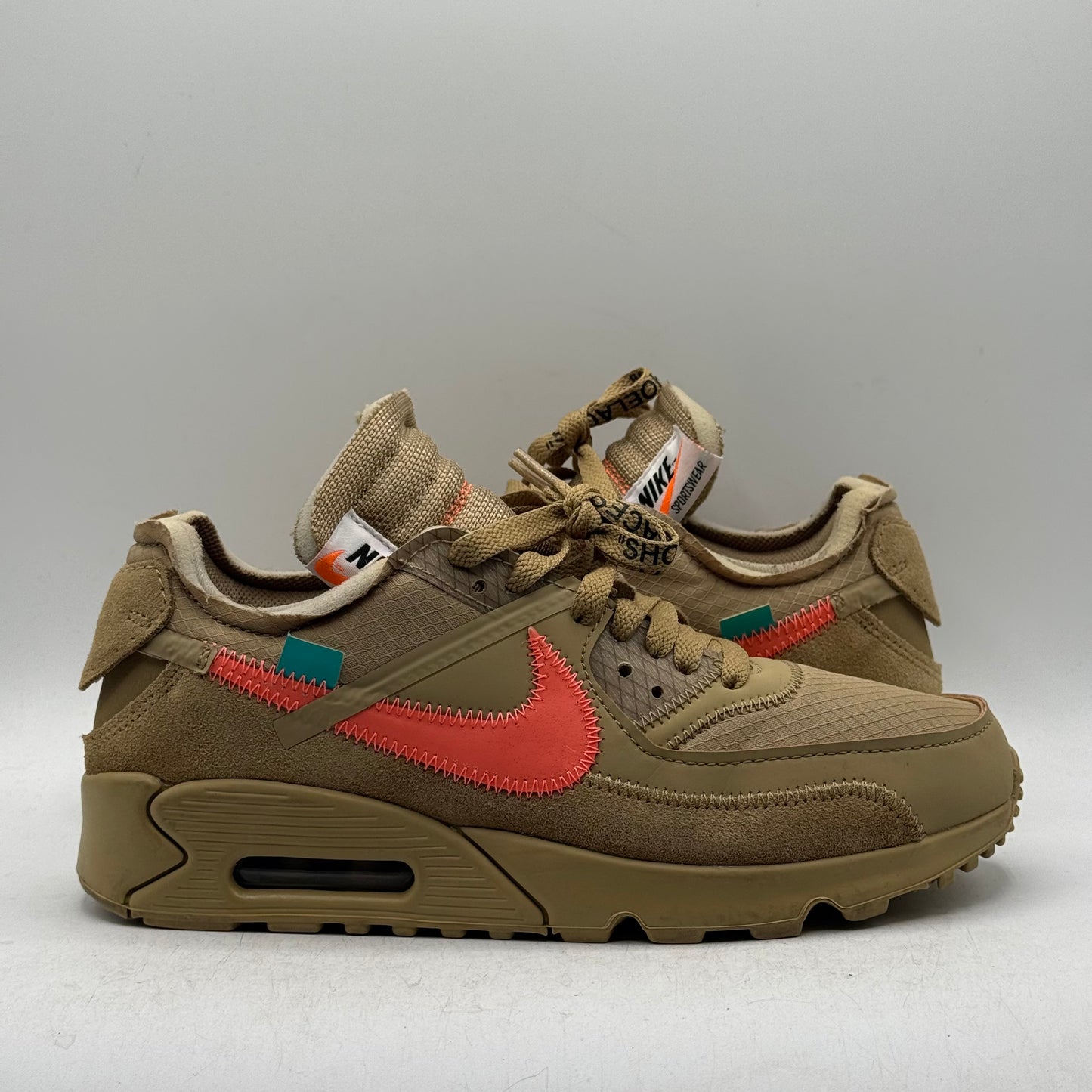 (Used) Nike Air Max 90 Off-White Desert Ore Size 6.5