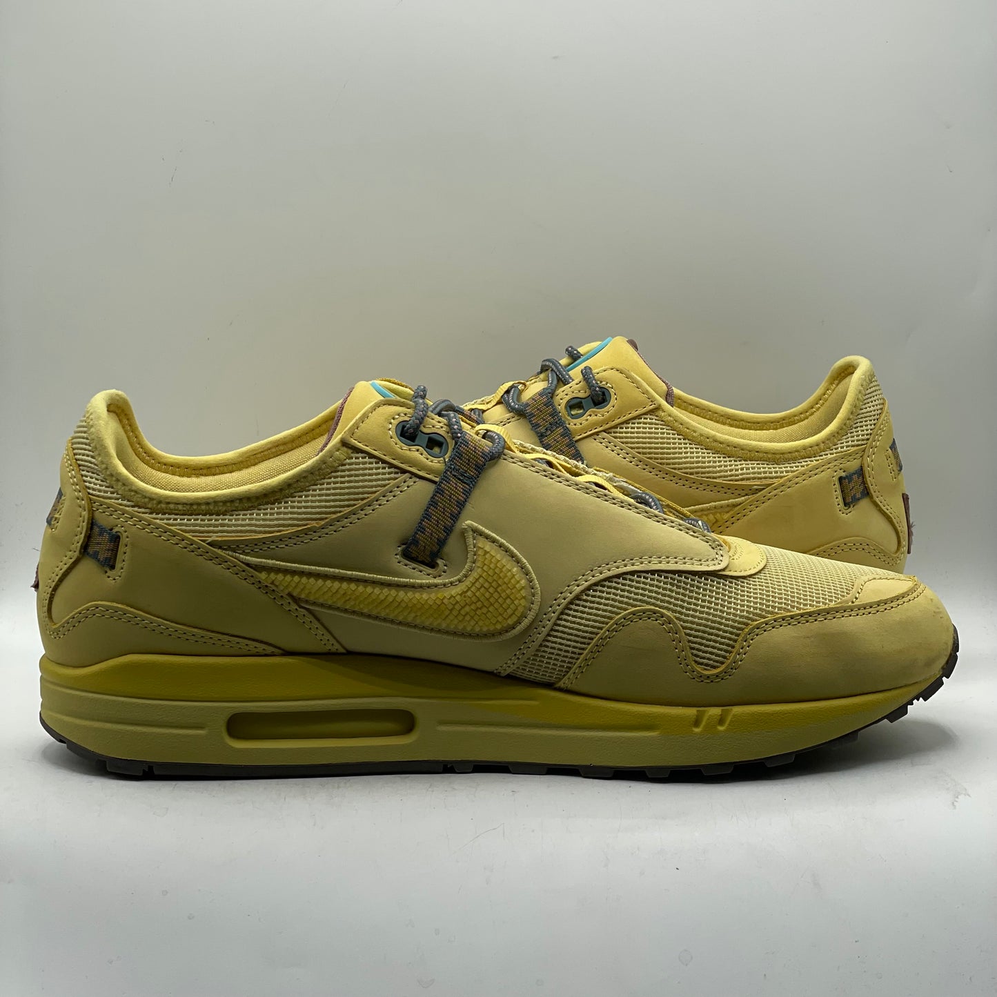 (USED) Nike Air Max 1 Travis Scott Cactus Jack Saturn Gold Size 14