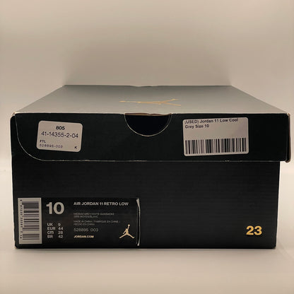 (USED) Jordan 11 Low Cool Grey Size 10