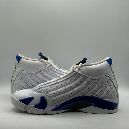 (Used) Jordan 14 White Hyper Royal Size 9