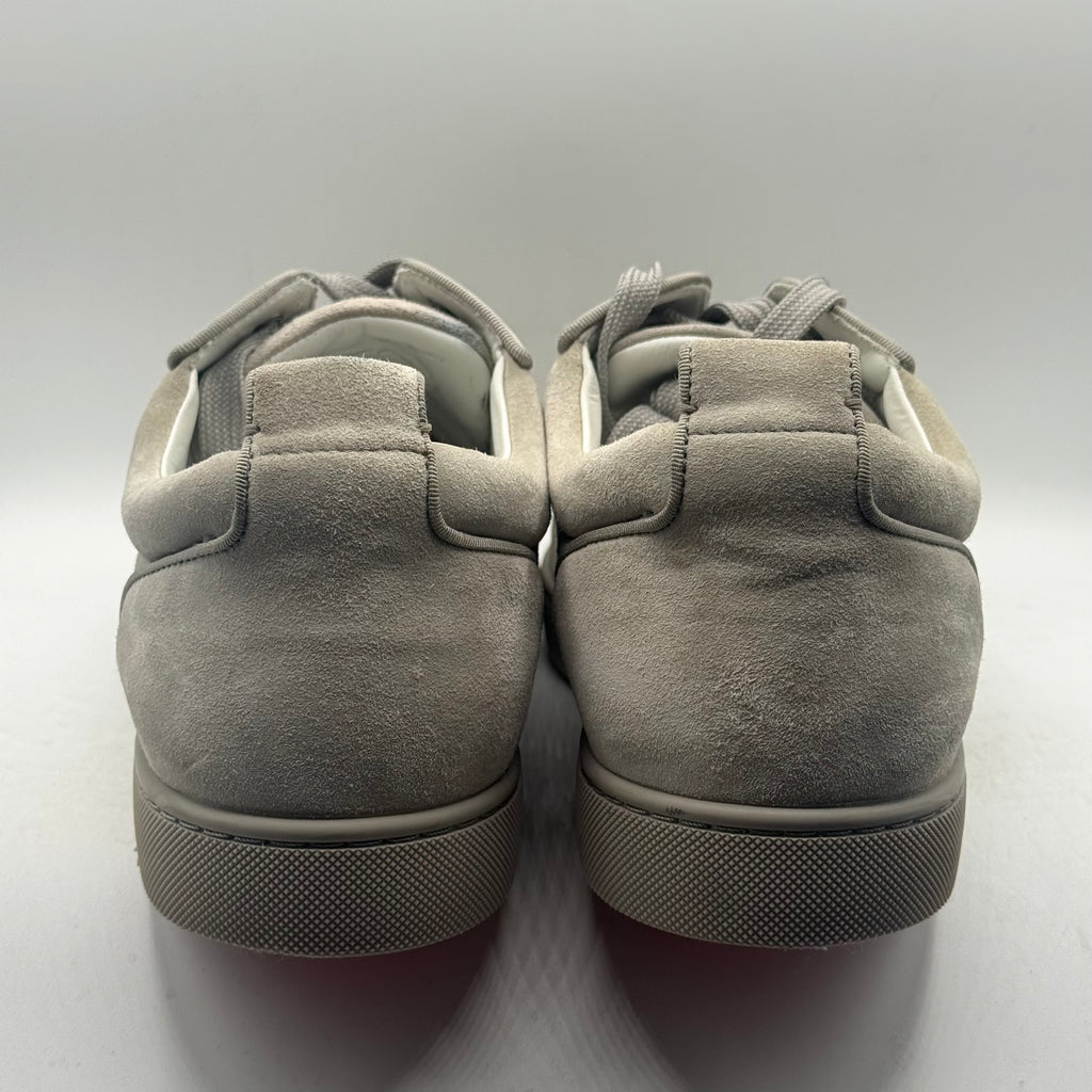 (USED NO BOX) Christian Louboutin Louis Jr Spikes Orlato Grey Size 47