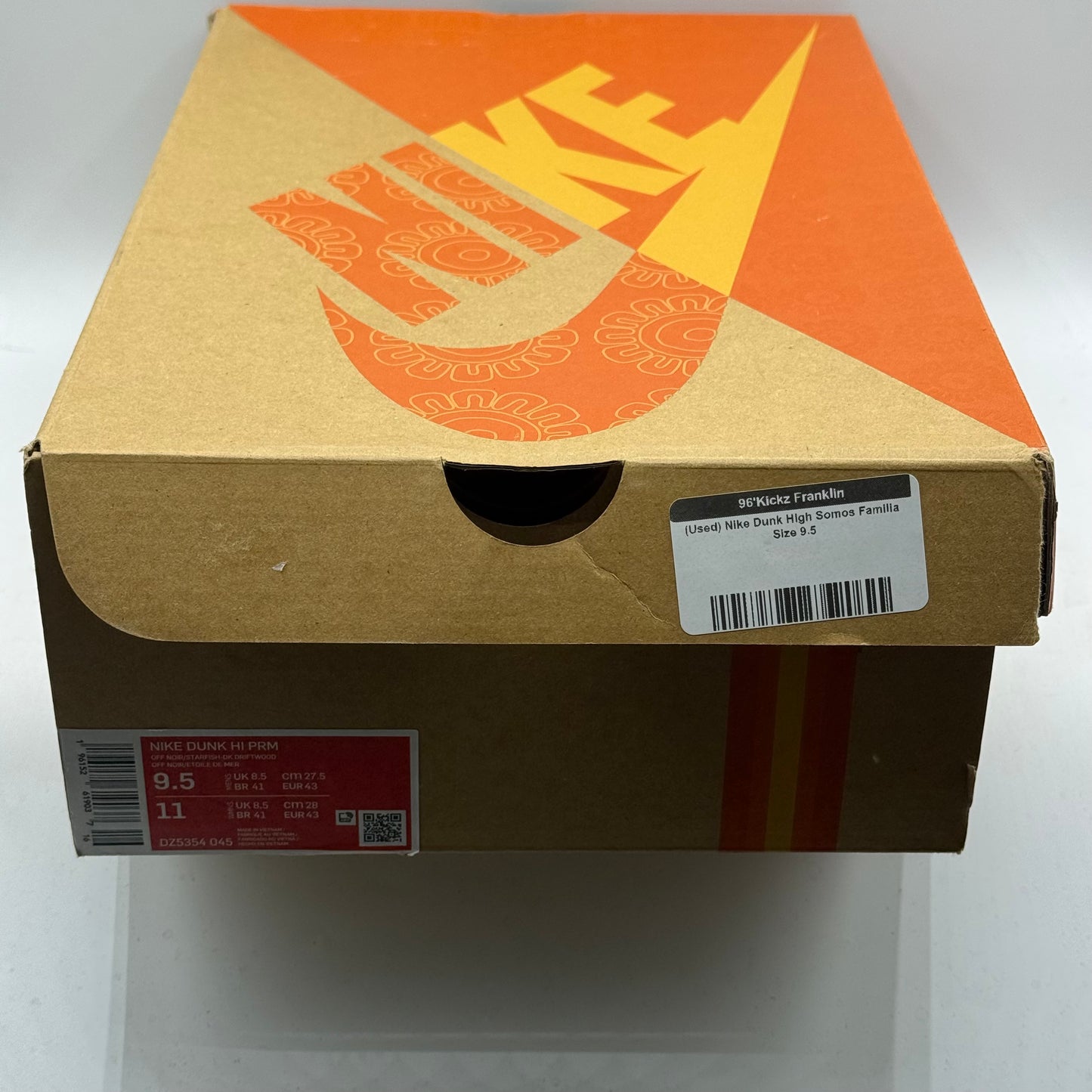 (Used) Nike Dunk High Somos Familia Size 9.5