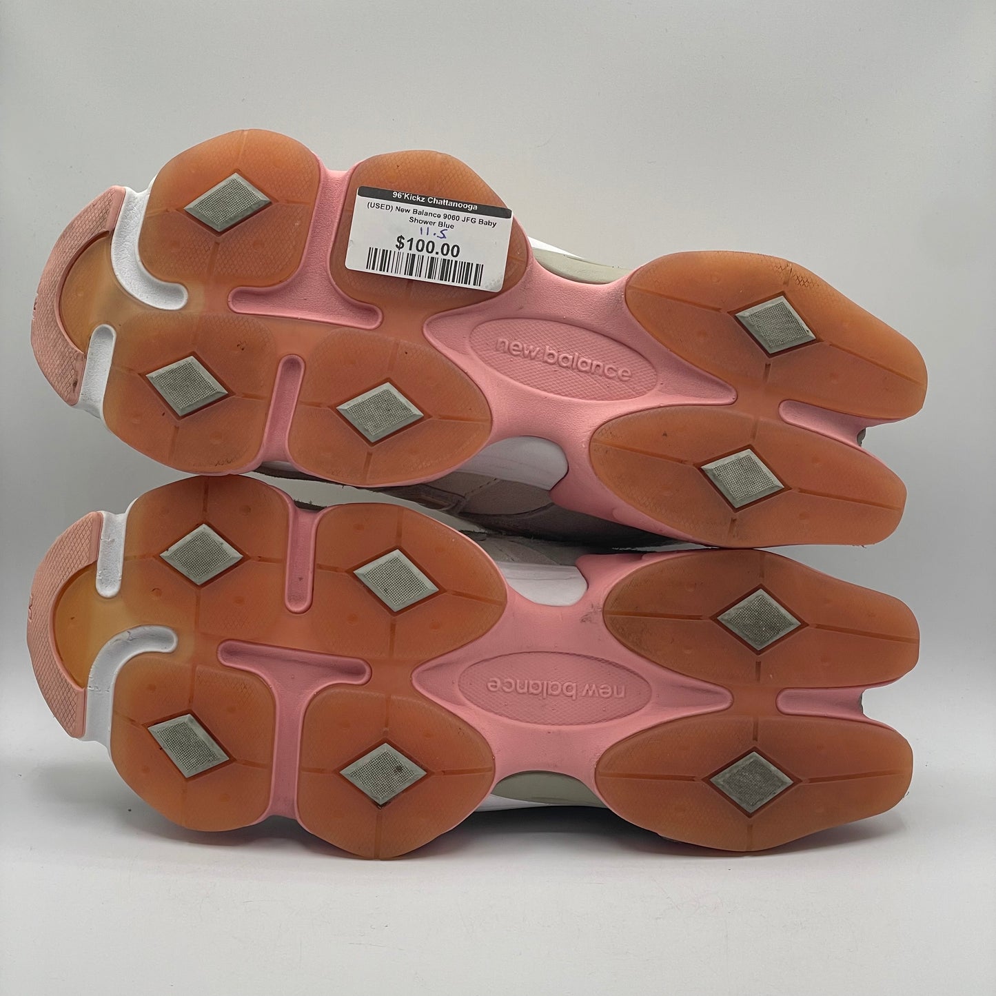 (USED) New Balance 9060 JFG Baby Shower Blue Size 11.5