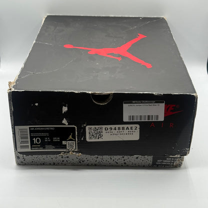 (USED) Jordan 5 Fire Red Size 10