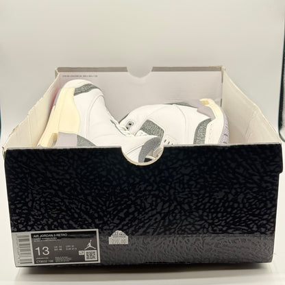 (DS Damaged Box) Jordan 3 Grey Cement Size 13