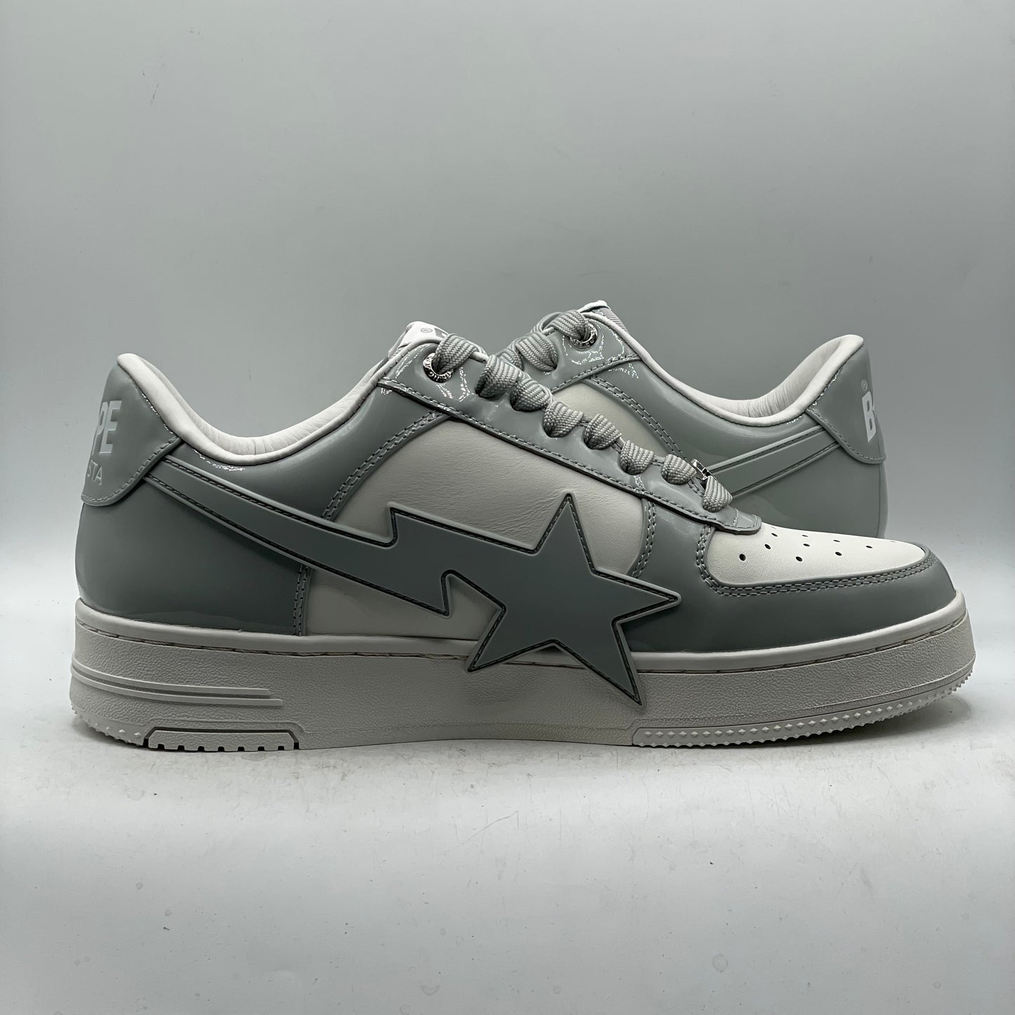(Used) A Bathing Ape Bape STA OS # 3 Grey Size 9.5