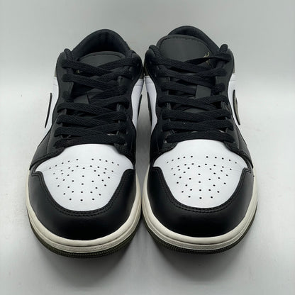 (USED) Jordan 1 Low Black Toe Medium Olive Size 10