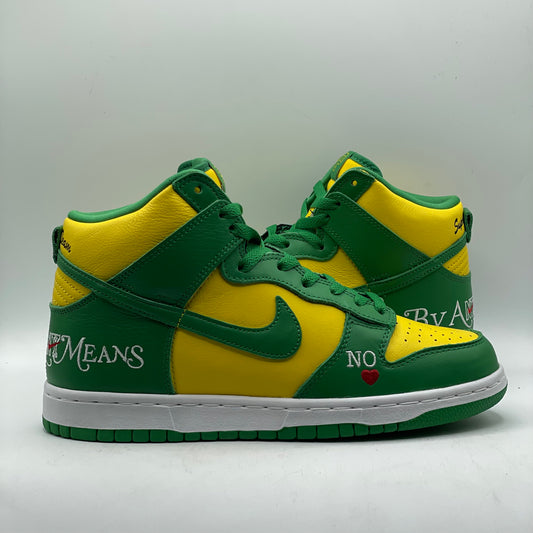 (USED) NIke SB Dunk High Supreme Brazil Size 8
