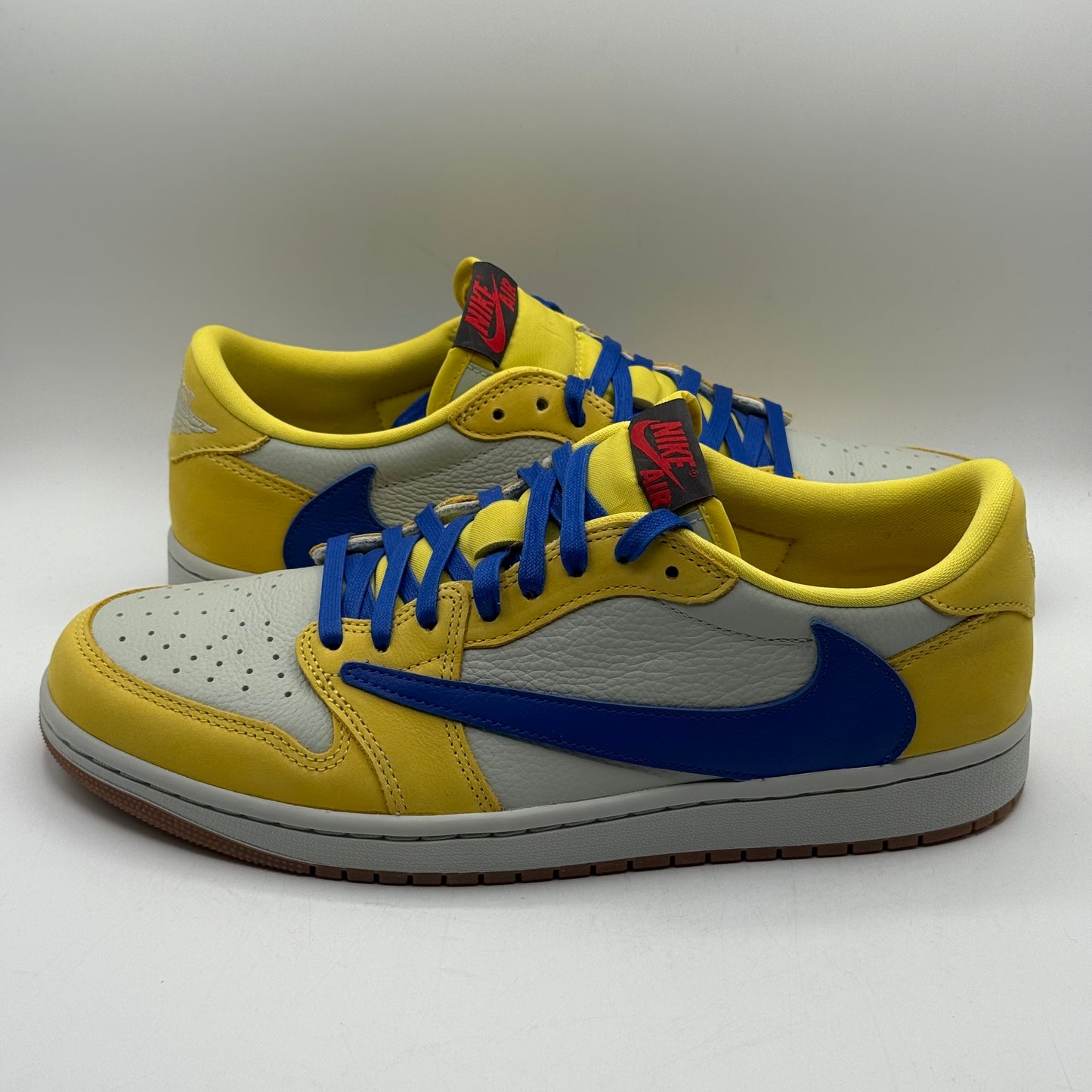 (USED, Worn 1x) Travis Jordan 1 Low Canary Size 11.5W/10M