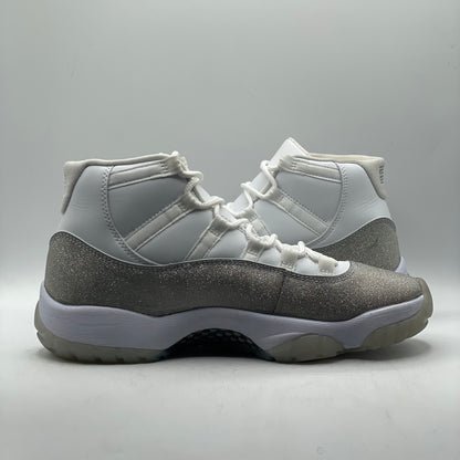 (USED) Jordan 11 White Metallic Silver (W) Size 9W/7.5M