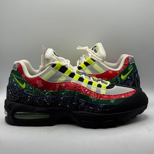 (Used) Nike Air Max 95 OG Big Bubble Neon Paisley Bandana Size 13