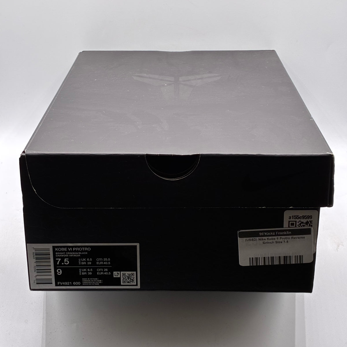 (USED) Nike Kobe 6 Protro Reverse Grinch Size 7.5