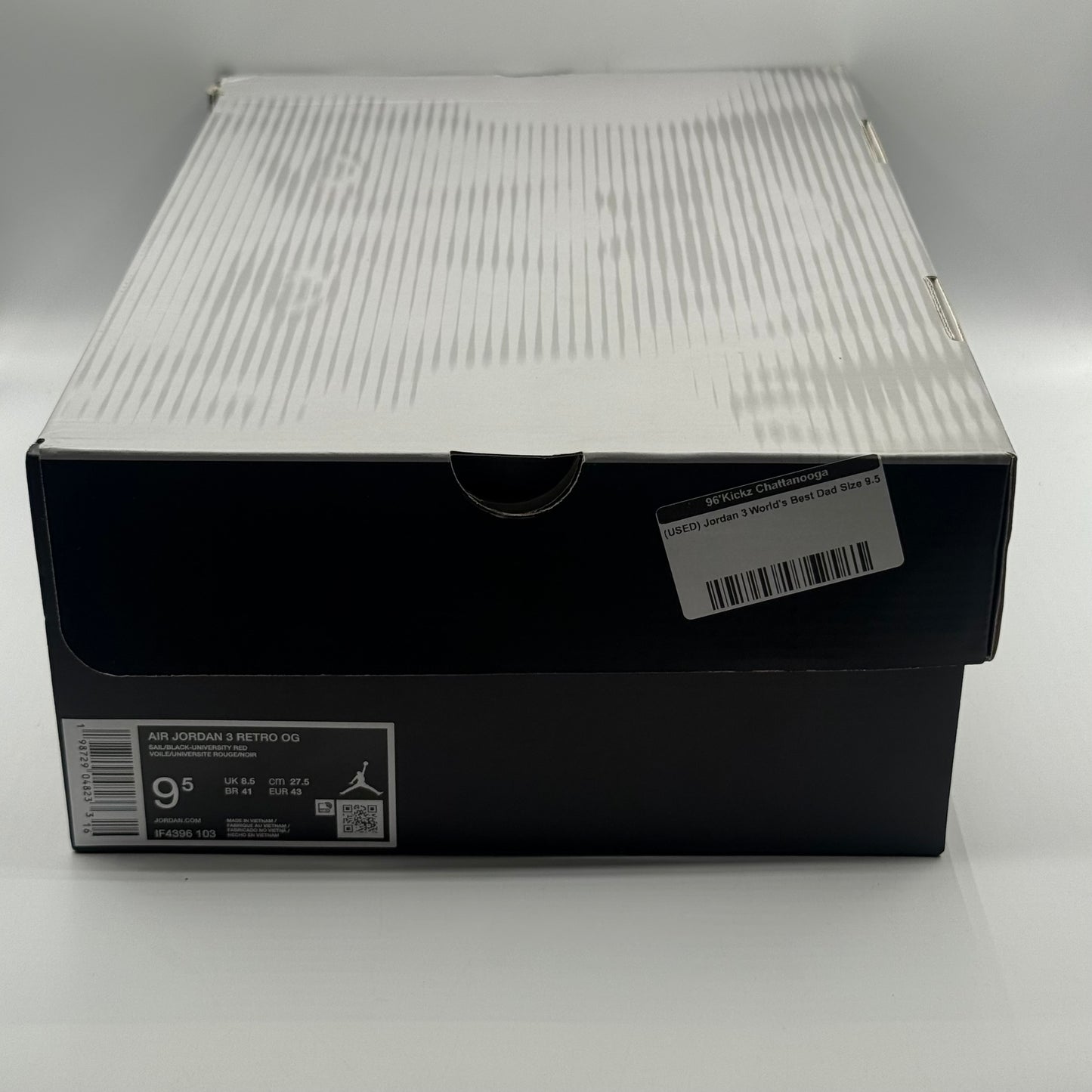 (USED) Jordan 3 World's Best Dad Size 9.5