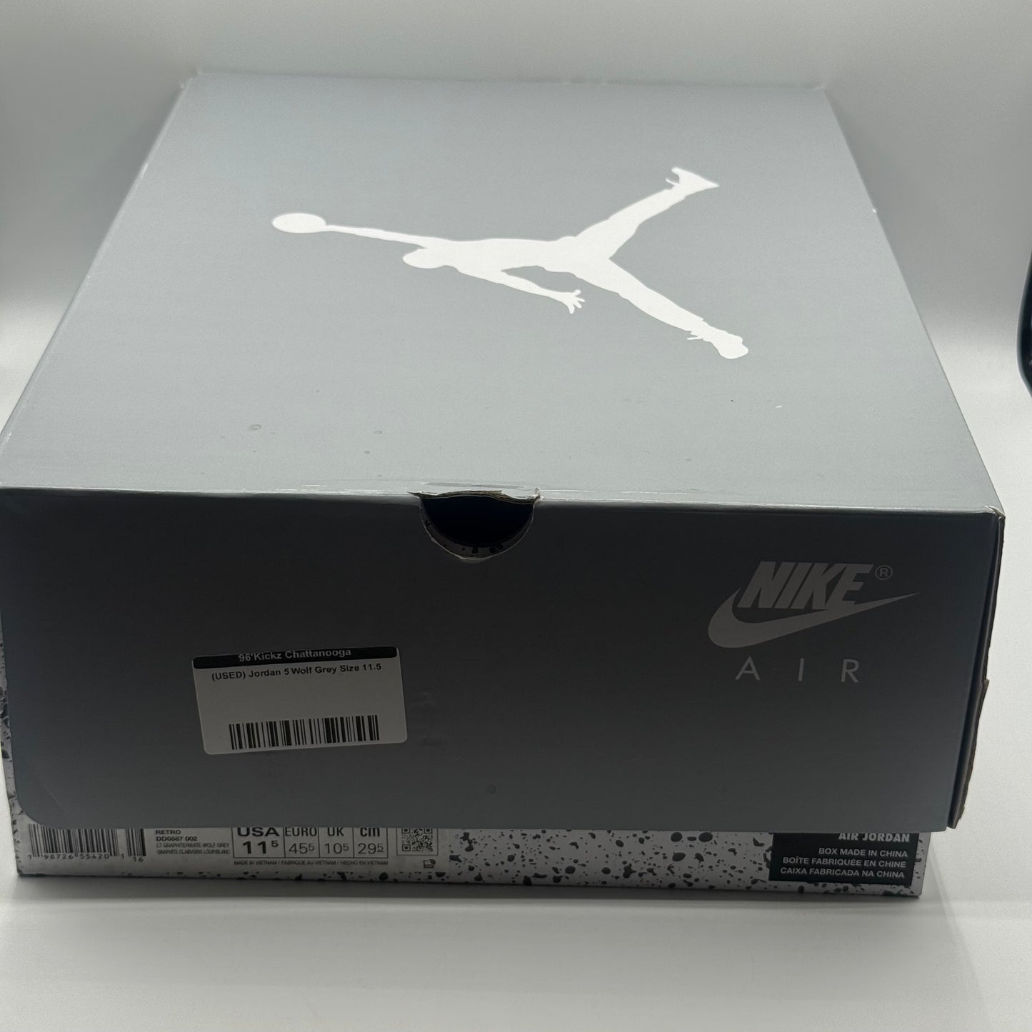 (USED) Jordan 5 Wolf Grey Size 11.5