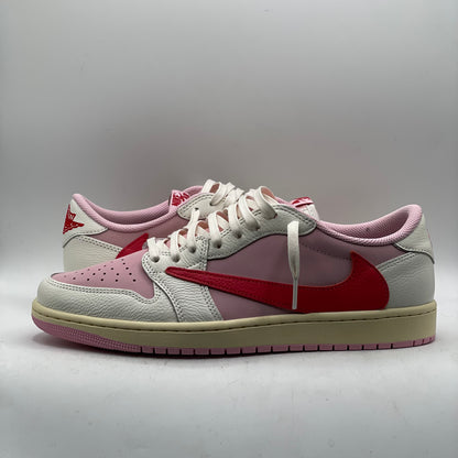 (USED) Jordan 1 Low Travis Scott Sail Tropical Pink Size 10.5