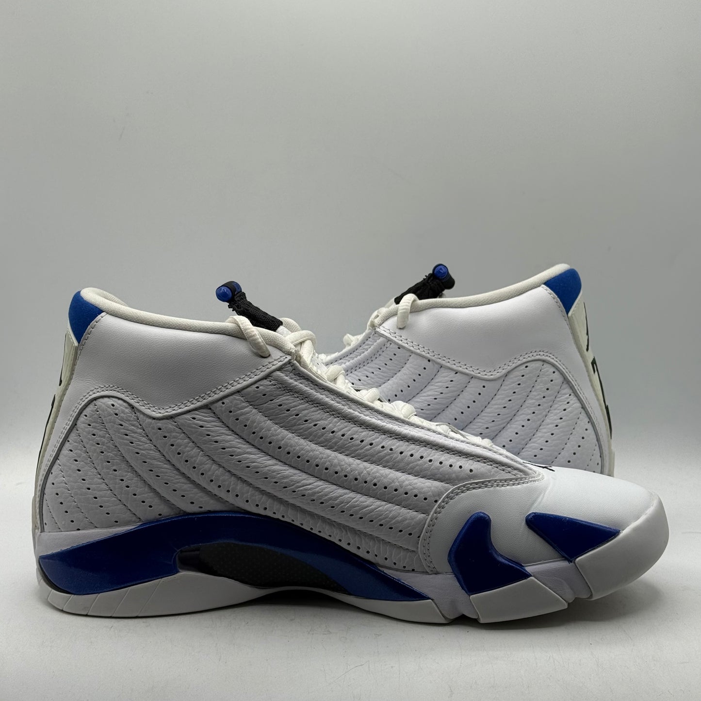 (Used) Jordan 14 White Hyper Royal Size 9