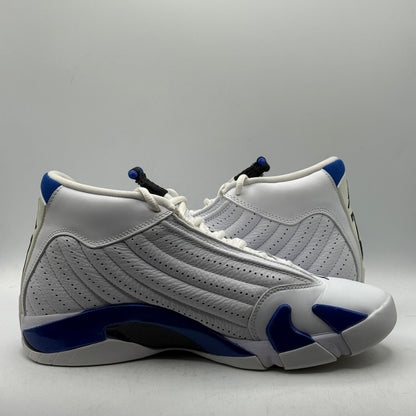 (Used) Jordan 14 White Hyper Royal Size 9