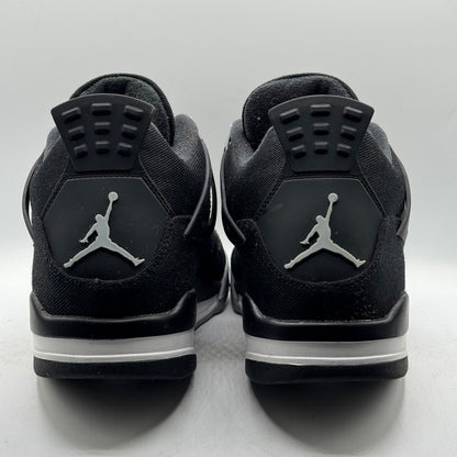 (Used) Jordan 4 Black Canvas Size 11