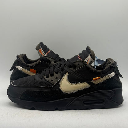 (Used No Box) Nike Air Max 90 Off-White Black Size 8