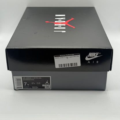 (USED) Jordan 11 High Legend Blue Size 7Y