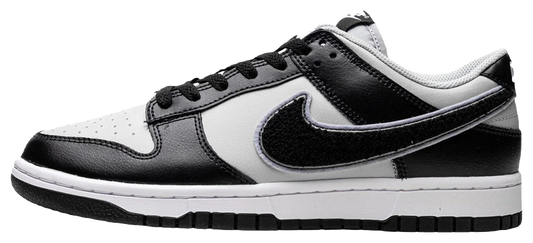 Nike Dunk Low Chenille Swoosh Black Grey