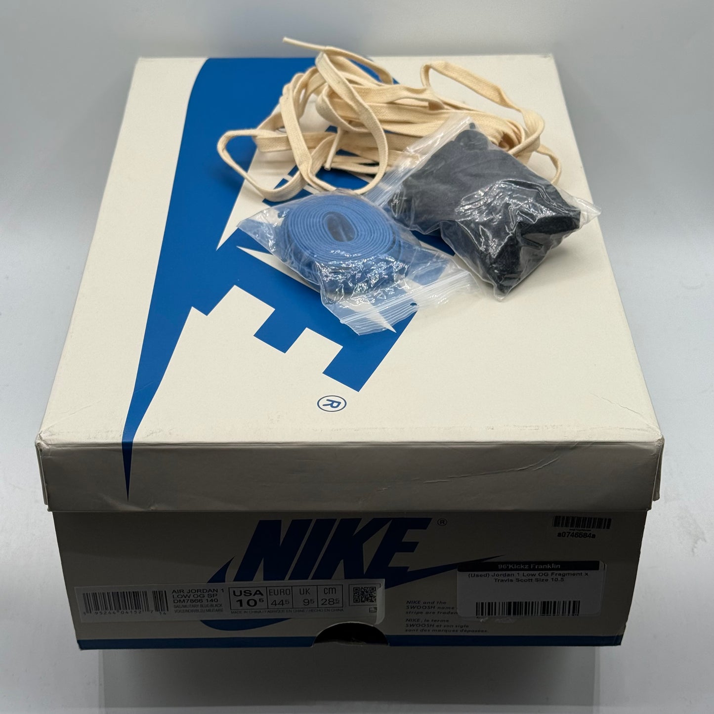 (Used) Jordan 1 Low OG Fragment x Travis Scott Size 10.5