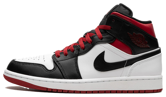 Jordan 1 Mid Gym Red Black Toe