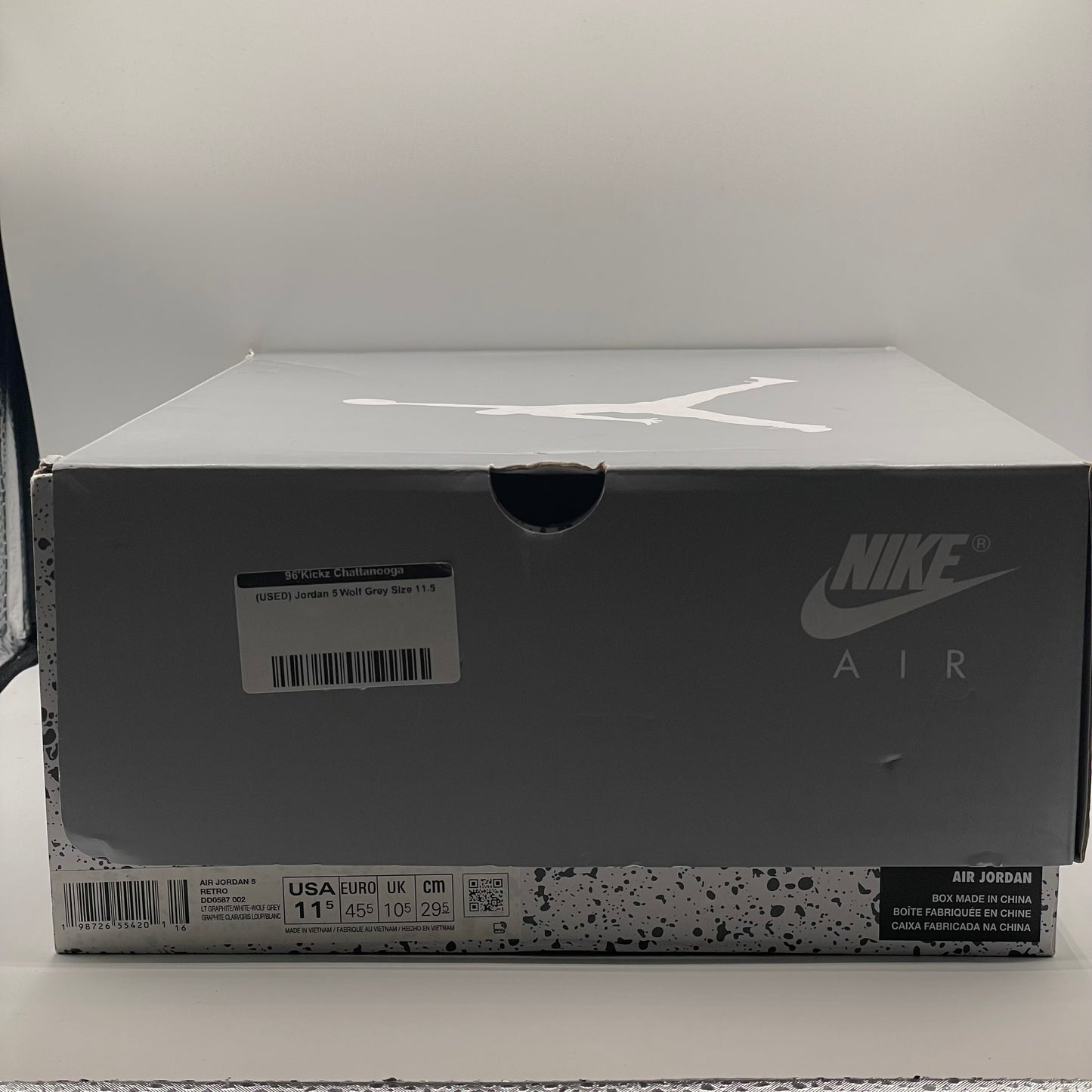(USED) Jordan 5 Wolf Grey Size 11.5
