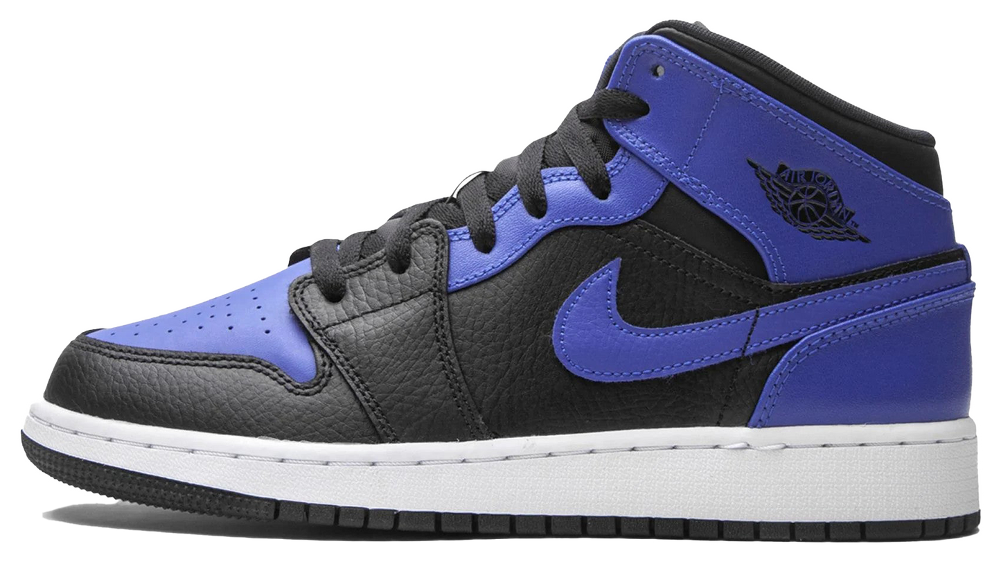 Jordan 1 Mid Black Royal (GS)