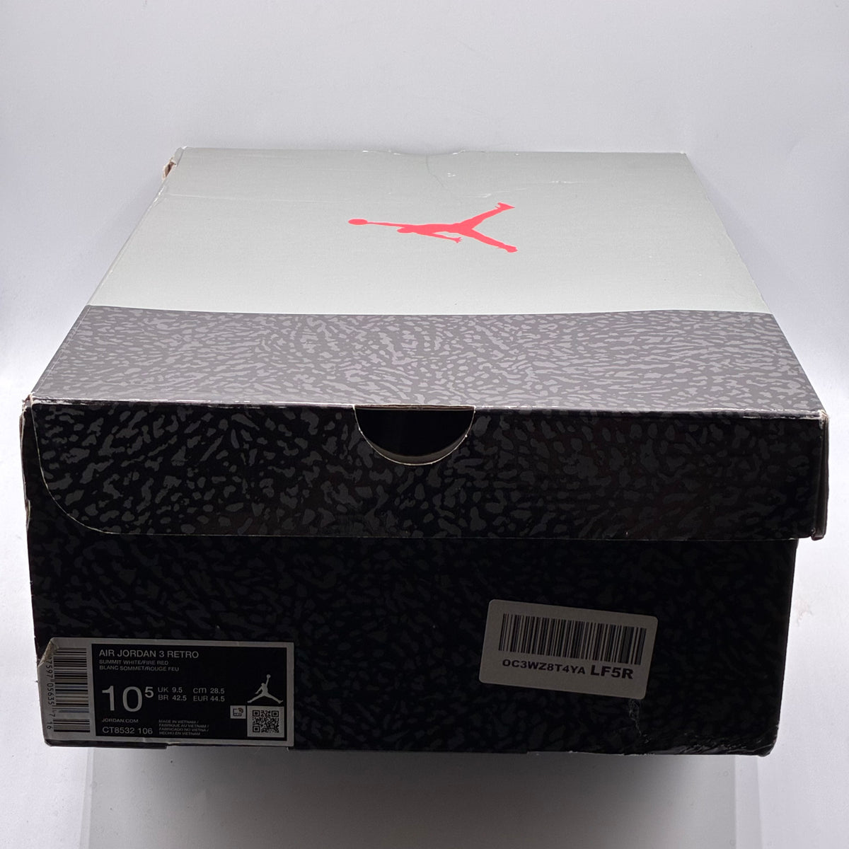(USED) Jordan 3 Cement Grey Size 10.5