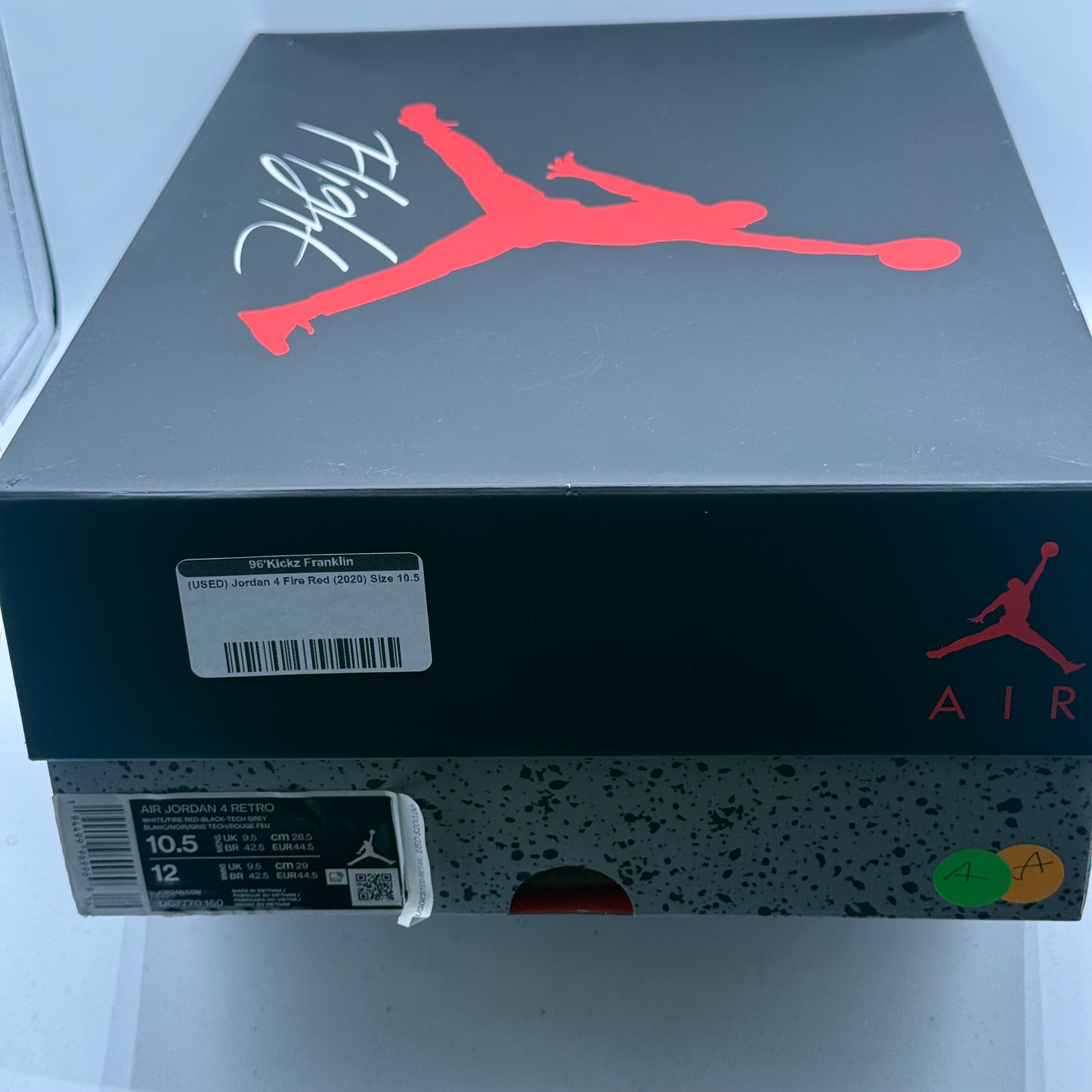 (USED) Jordan 4 Fire Red (2020) Size 10.5