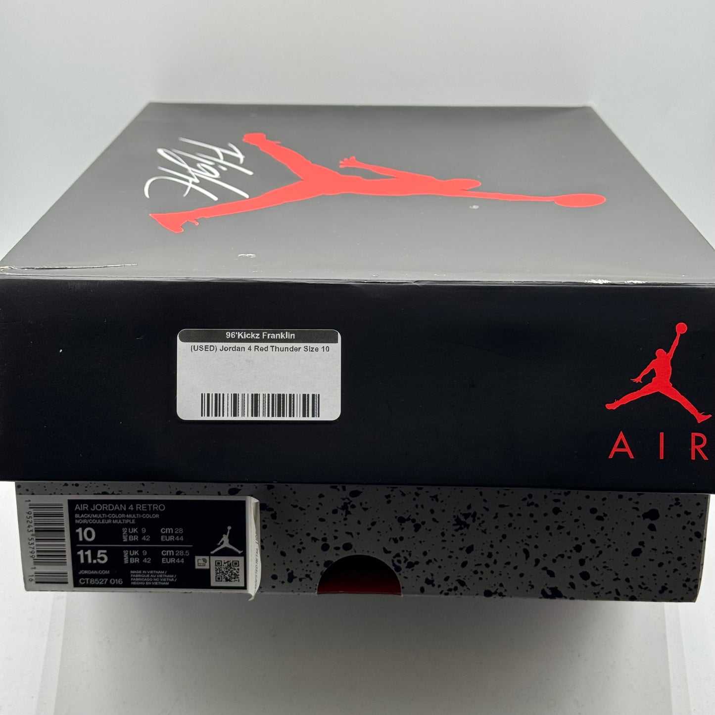 (USED) Jordan 4 Red Thunder Size 10