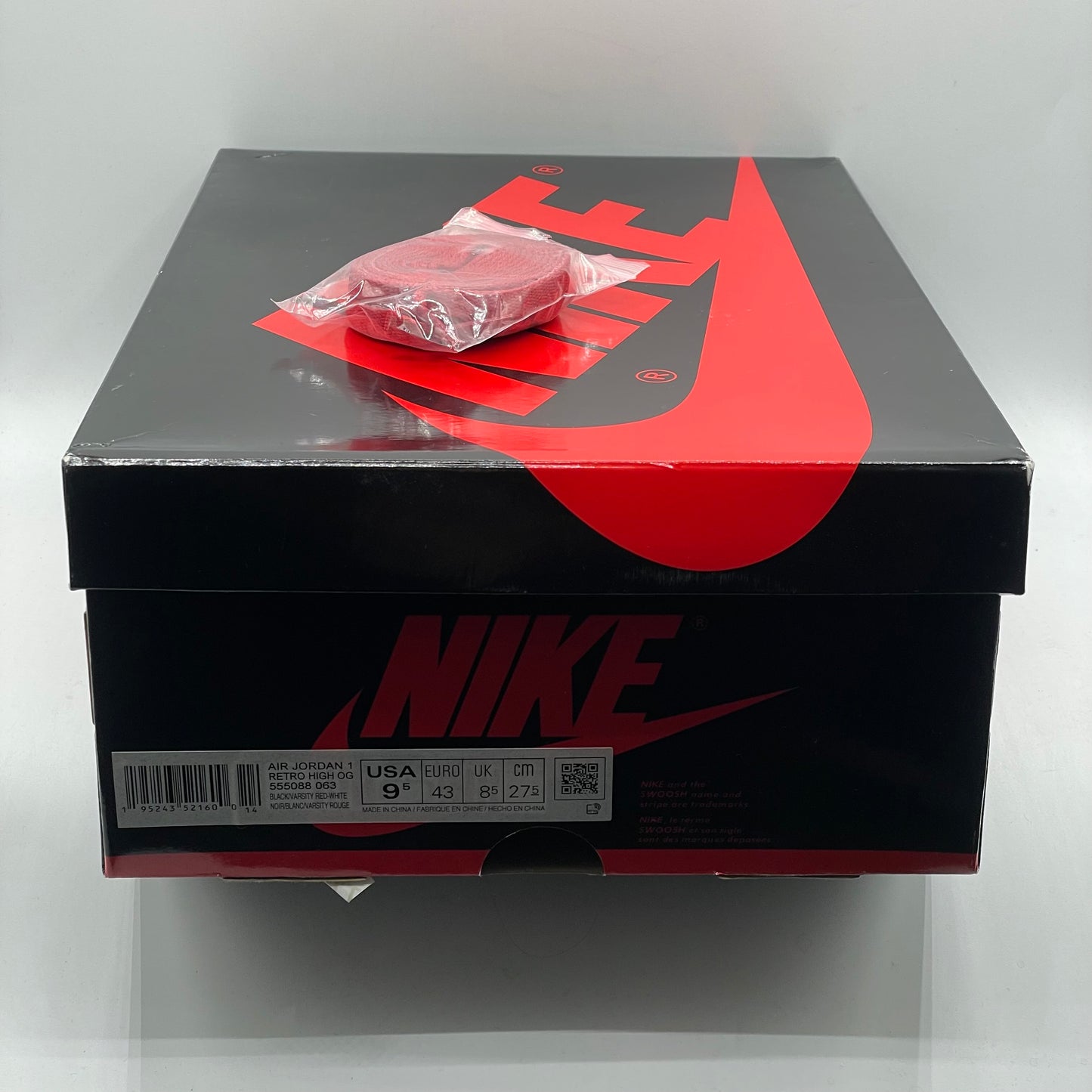 (USED) Jordan 1 High Patent Bred Size 9.5