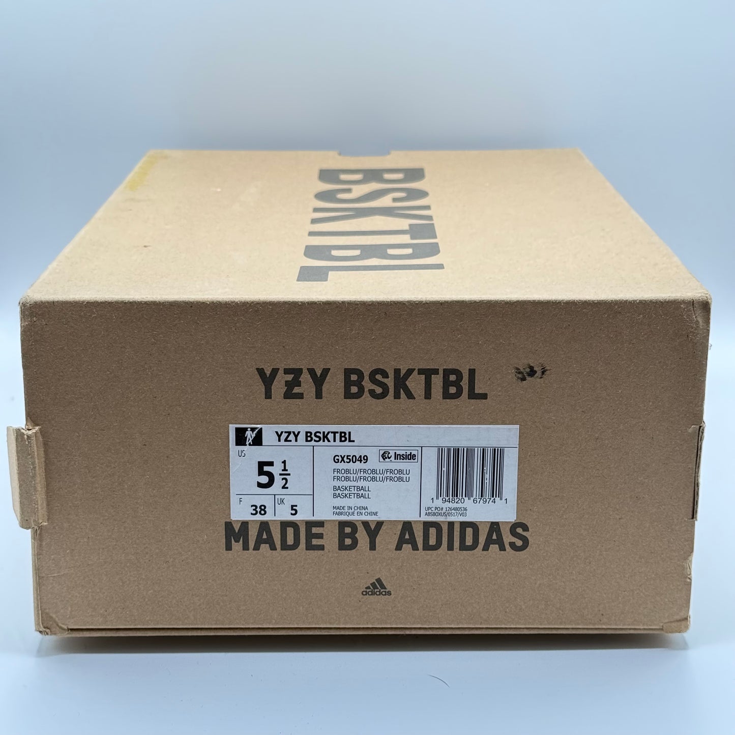 (Used) Adidas Yeezy QNTM BSKTBL Frozen Blue Size 5.5