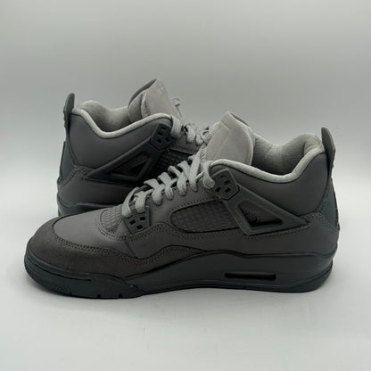 (USED, Worn Once No Box B-Grade) Jordan 4 Paris Wet Cement Size 7Y