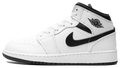 Jordan 1 Mid White/Black (GS)