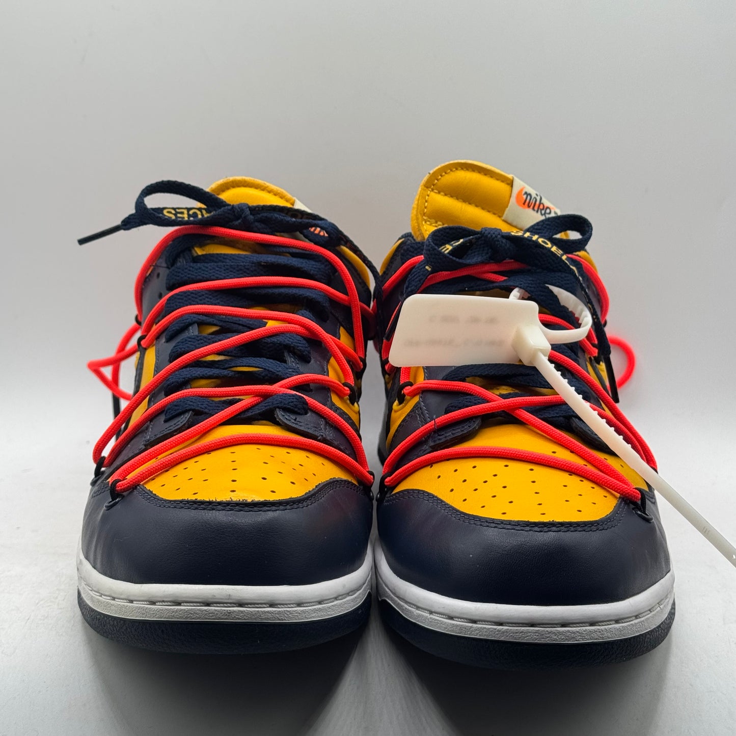 (USED) Nike Dunk Low Off-White Michigan Size 12