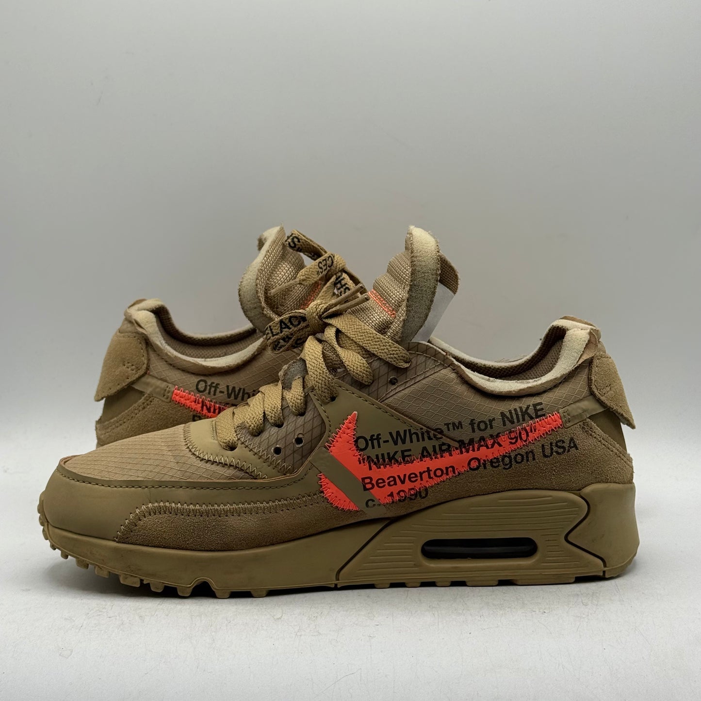 (Used) Nike Air Max 90 Off-White Desert Ore Size 6.5