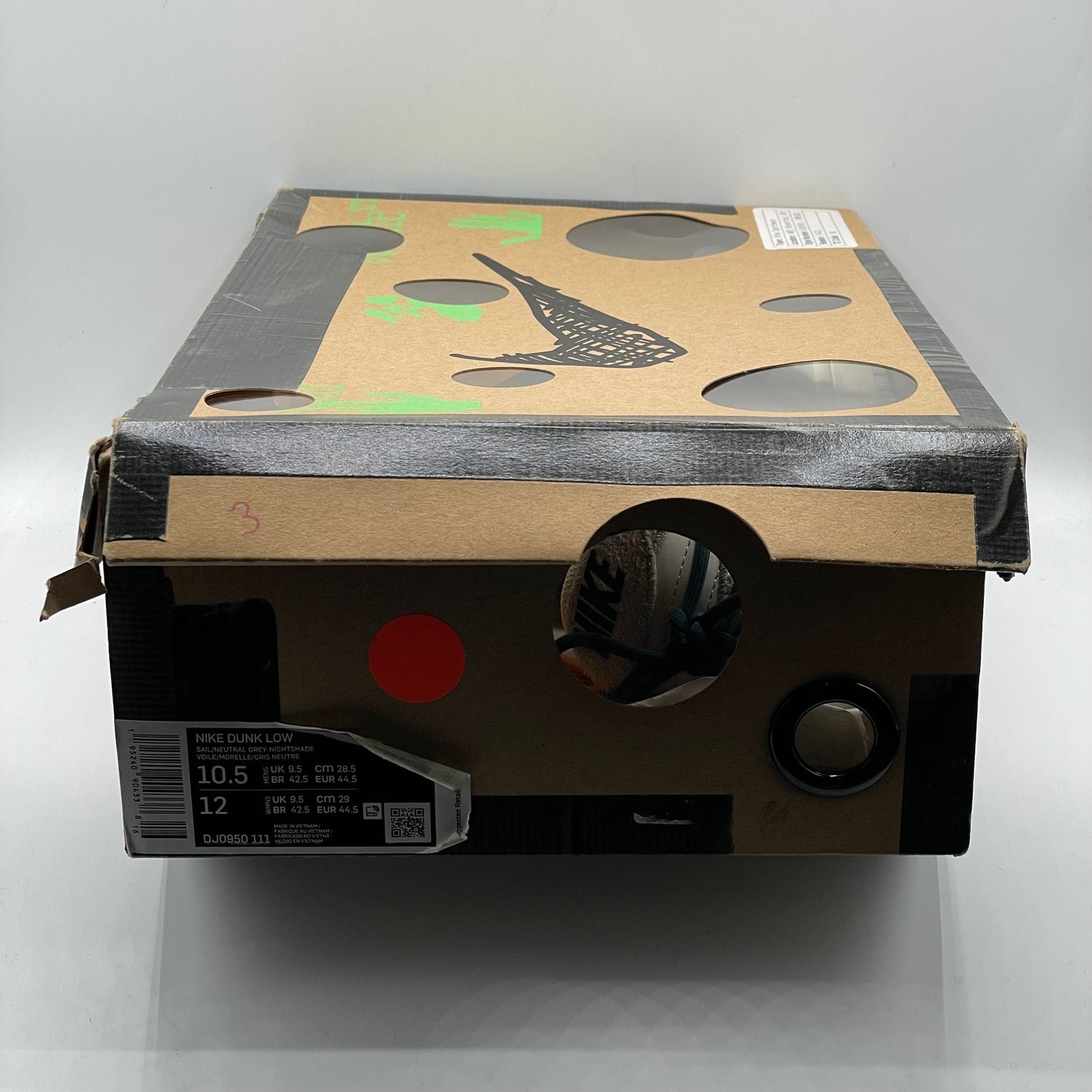 (USED) Nike Dunk Low Off-White Lot 16 Size 10.5