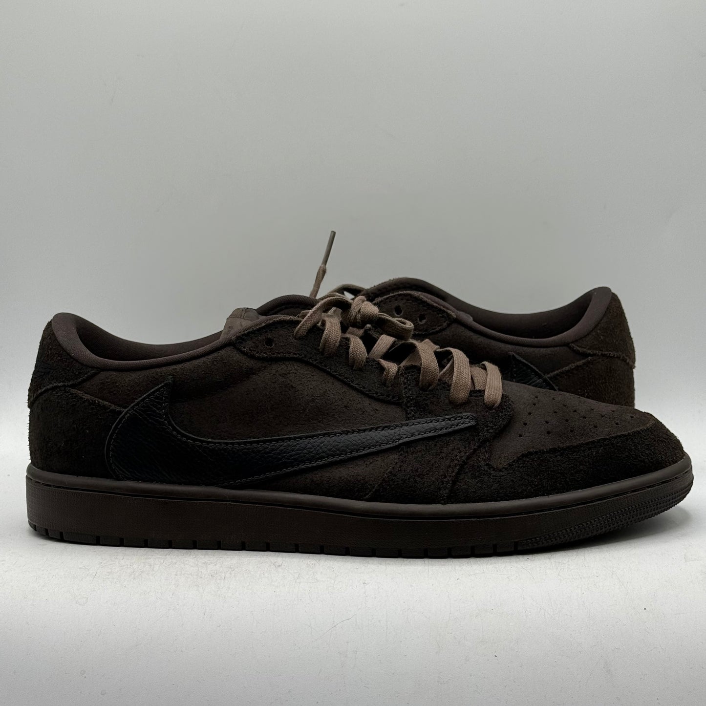 (Used No Box) Jordan 1 Low Travis Scott Velvet Brown Size 12