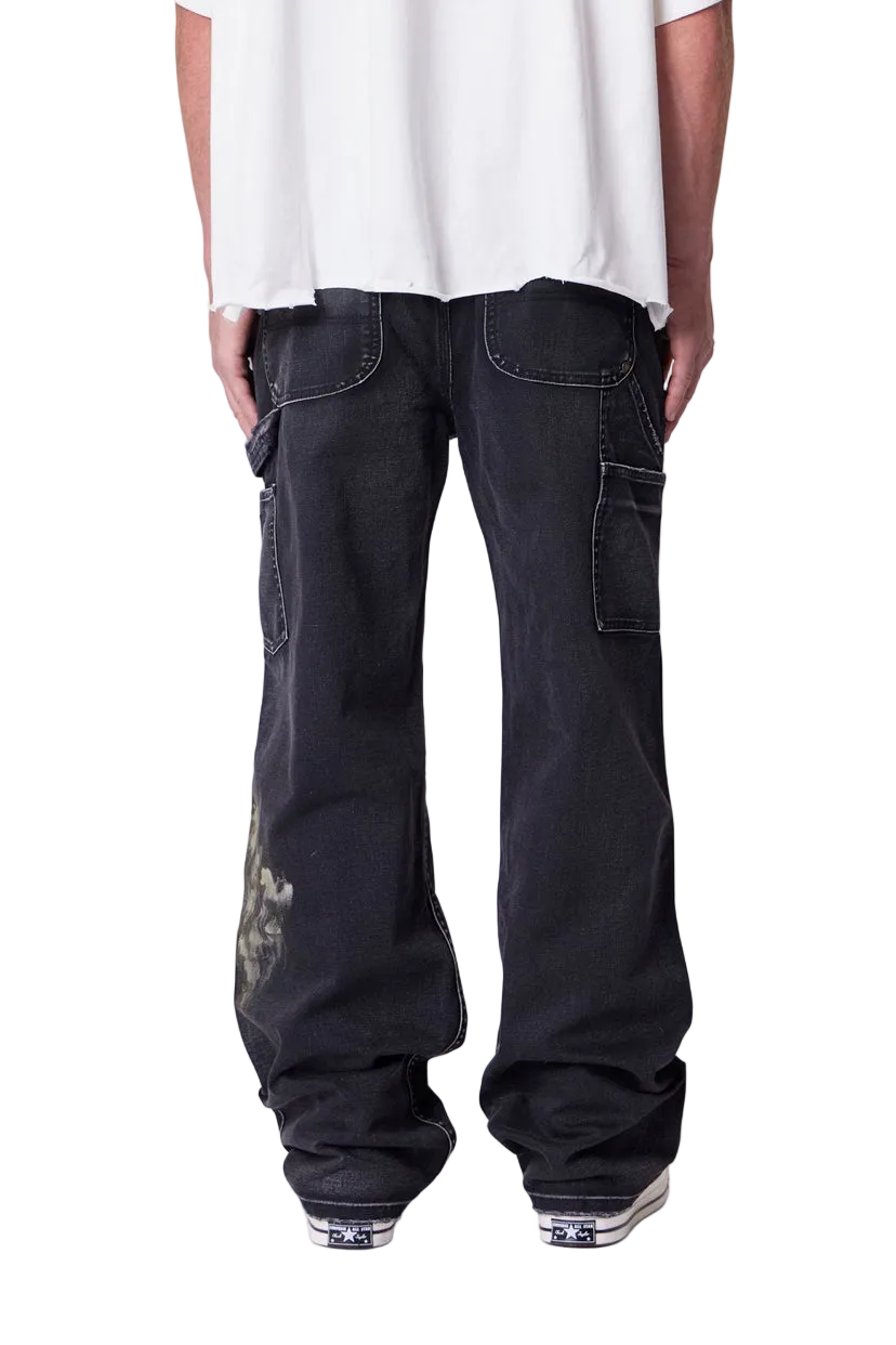 MNML Faded Distressed Carpenter Pants
