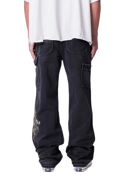 MNML Faded Distressed Carpenter Pants
