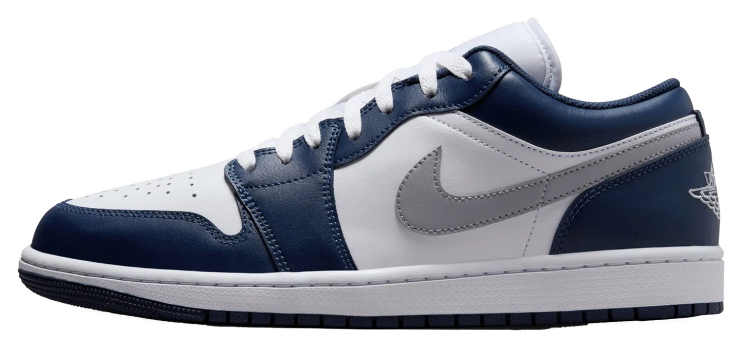 Jordan 1 Low Wolf Grey Midnight Navy