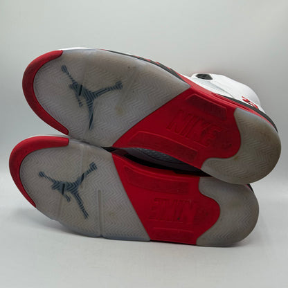 (USED) Jordan 5 Fire Red Black Tongue Size 12