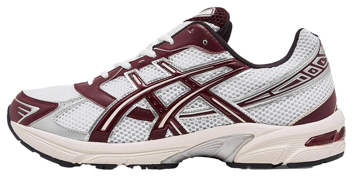 ASICS Gel 1130 White Maroon Banner