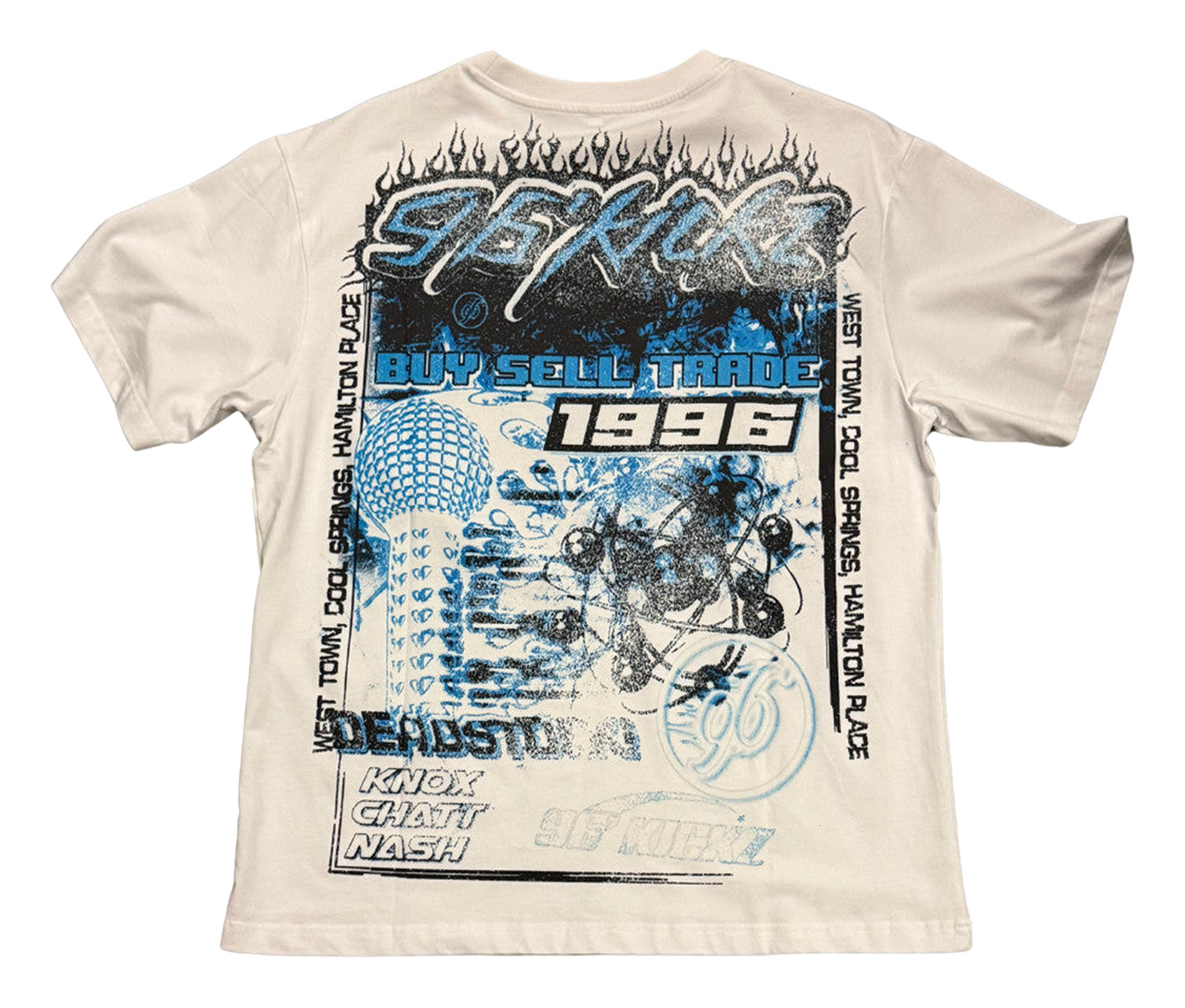 96 Kickz Blue Flame T-Shirt